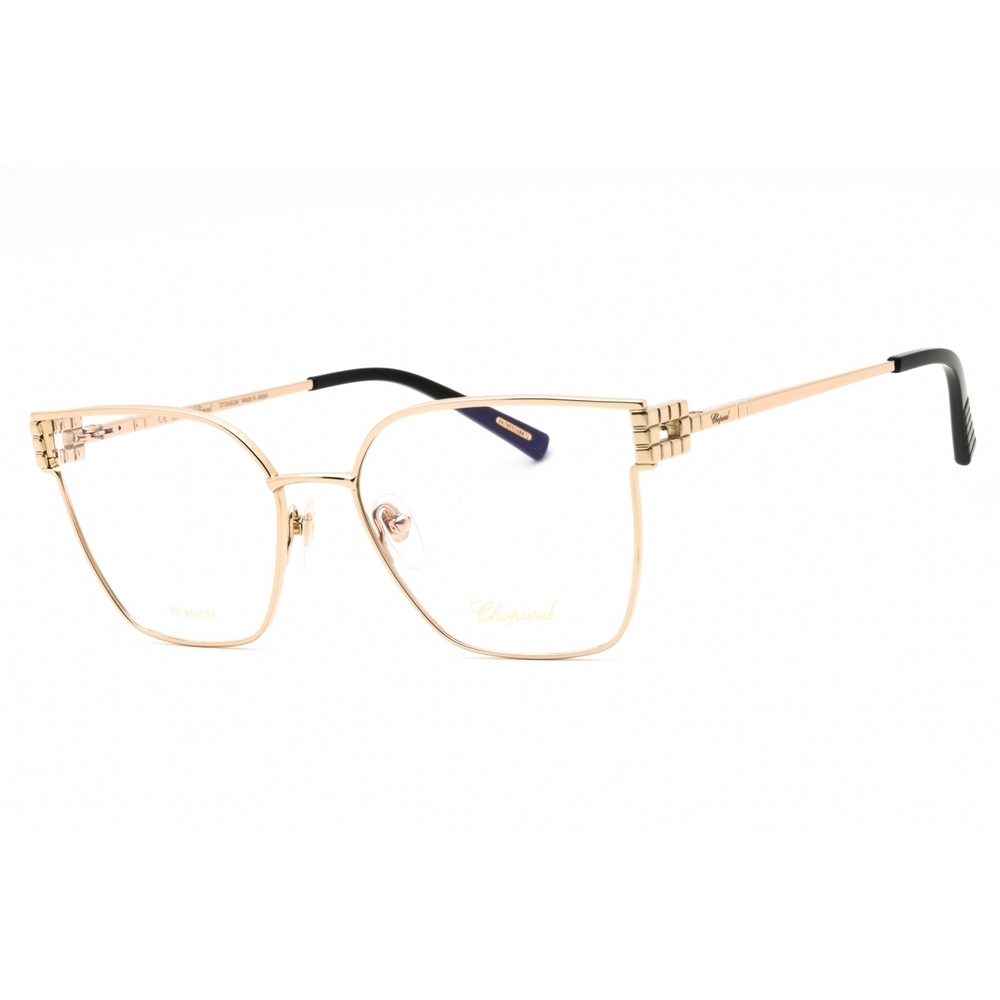 NWT Chopard VCHL58M Rose Gold Rectangle 54mm Eyeglasses